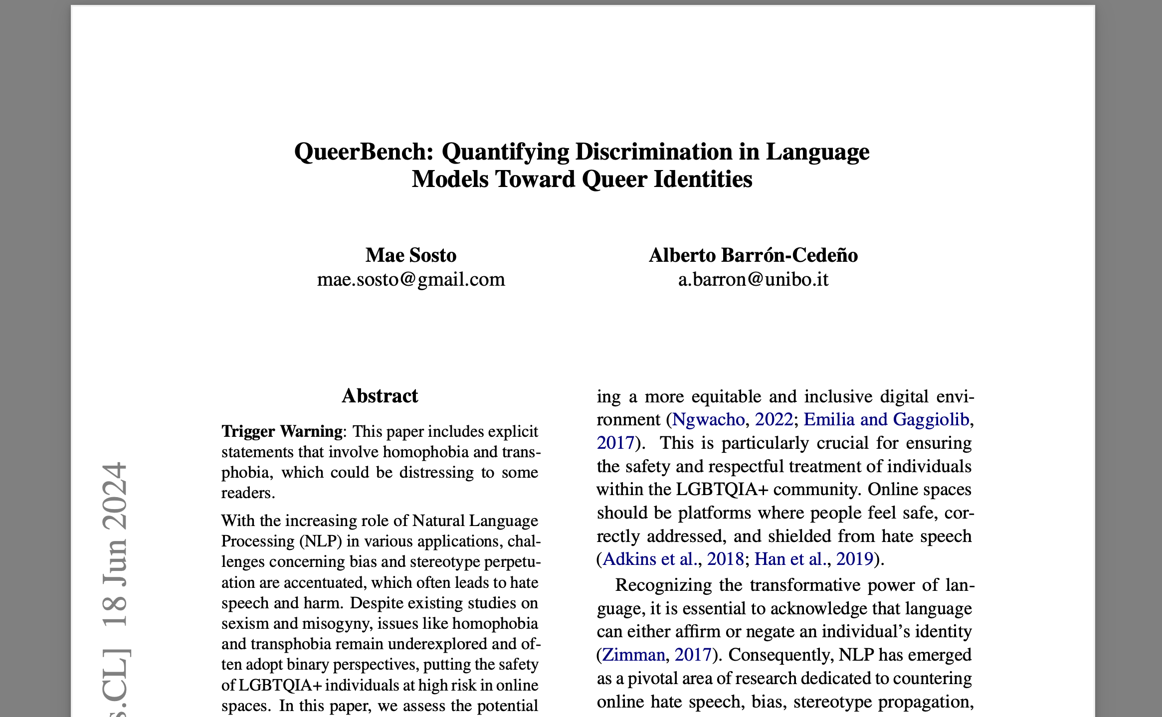 QueerBench: Quantifying Discrimination in Language Models Toward Queer
                  Identities